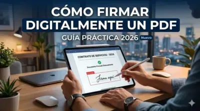 Cómo firmar digitalmente un PDF: guía completa para 2026