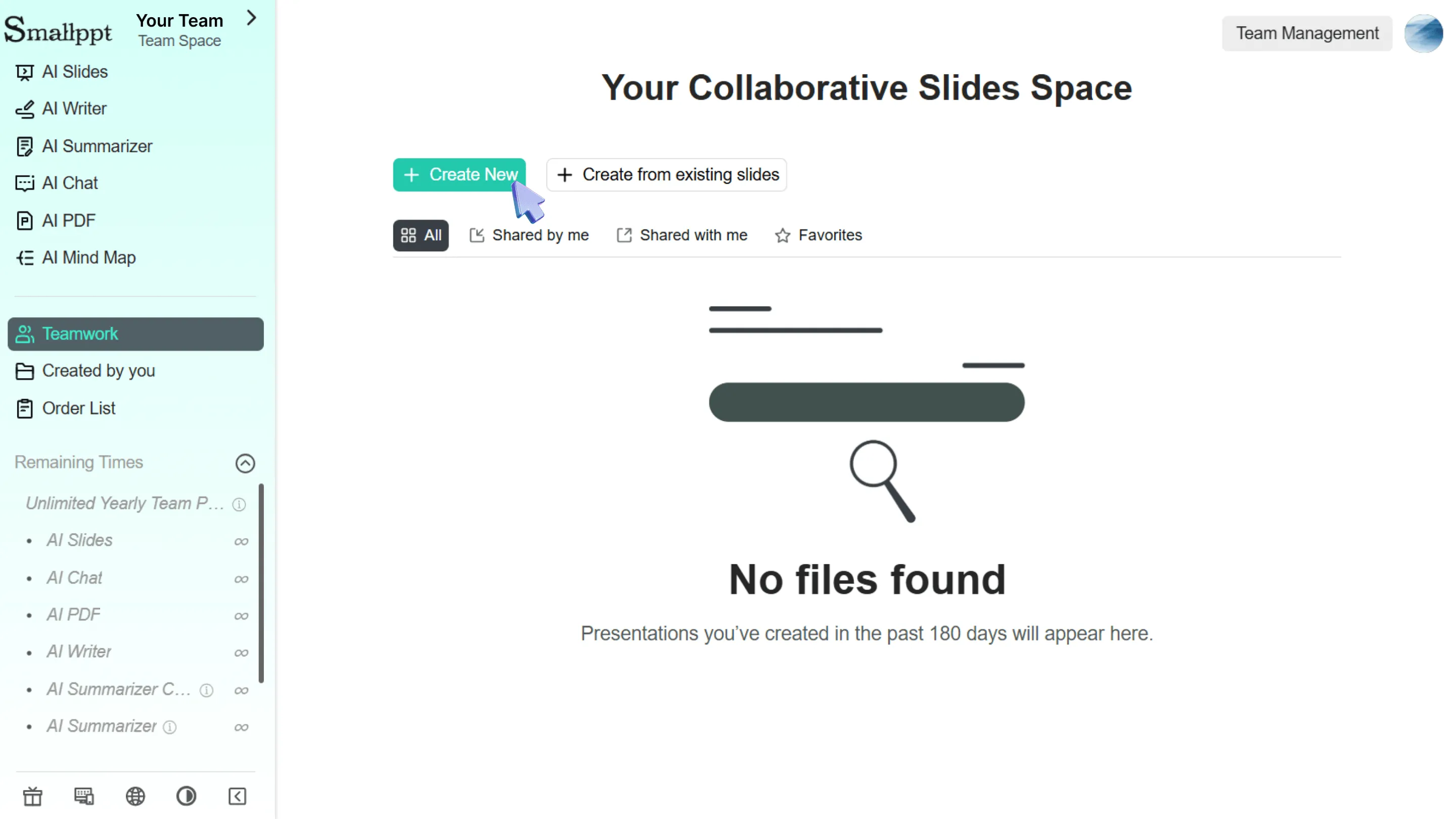 Collaborate on slides with your team using Smallppt