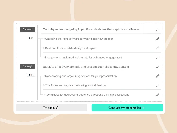 Create a Presentation Outline in 1 Minute with Smallppt