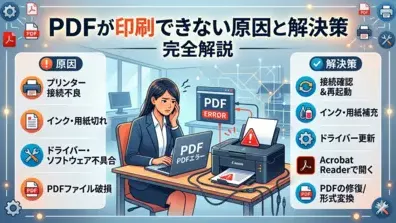 PDFが印刷できない原因と解決策の完全解説記事のカバーイメージ